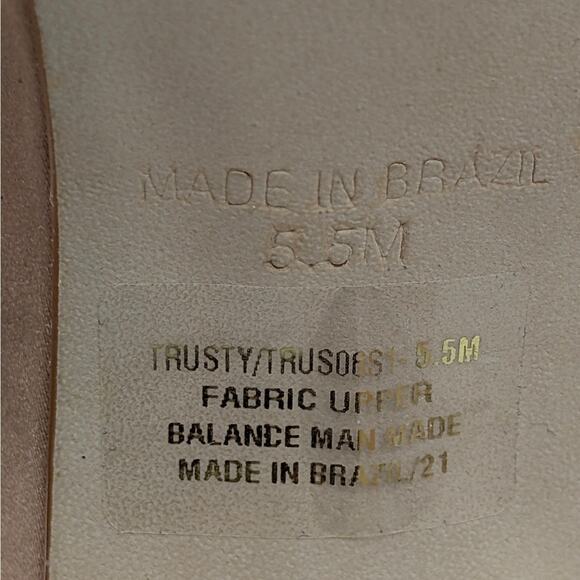 Steve Madden Trusty Ankle Strap Heel Sandal Women's Blush Satin Size US5.5M EU36 - Picture 6 of 13